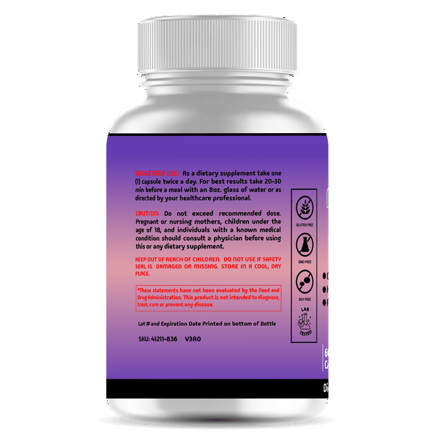 Resveratrol 600mg Supplement - Supports Anti-Aging, Heart, Joint & Brain Health, Antioxidant, Immune System Support, 60ct