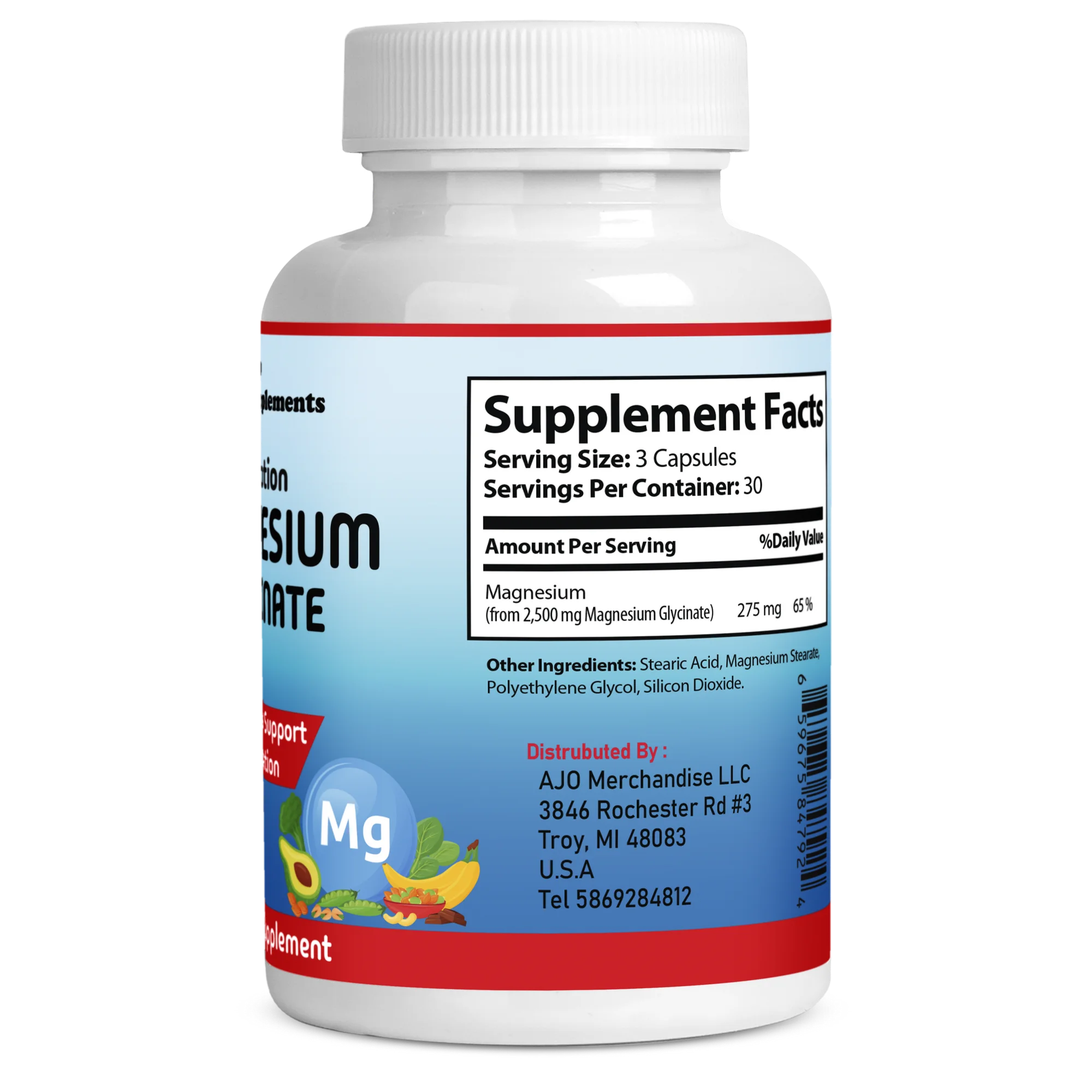 Multi Collagen Pills 1800mg - Supports Hair, Skin, Nails, Anti-Aging & Joint Health, 90ct, High Potency for Maximum Effectiveness