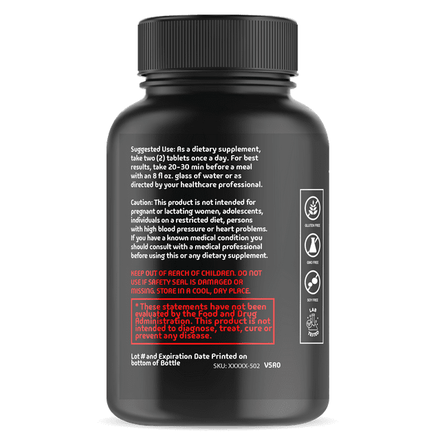 TestoBoost 1700mg Testosterone Booster for Men - 60ct Supplement, Supports Healthy Testosterone Levels for Adults & Seniors.