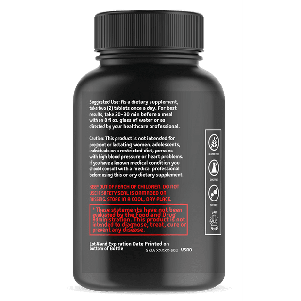 TestoBoost 1700mg Testosterone Booster for Men - 60ct Supplement, Supports Healthy Testosterone Levels for Adults & Seniors.