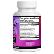 Probiotics 60 Billion CFU + Prebiotics - Digestive, Immune & Gut Health Supplement for Men & Women - 60 Capsules