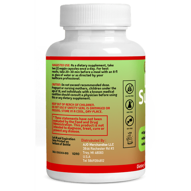 Liver Cleanse Detox & Repair Formula with Milk Thistle, Dandelion & Artichoke Extract for Liver Health, 60 Capsules.