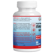 Magnesium Supplement - Supports Muscle Relaxation, Nerves, & Energy - Stress Relief, High Absorption Magnesium Glycinate, 90ct