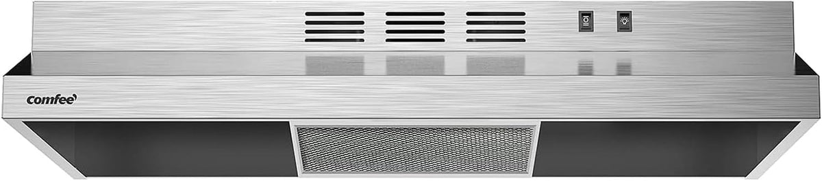 COMFEE' Range Hood 30 Inch Under Cabinet 200 CFM Ducted/Ductless