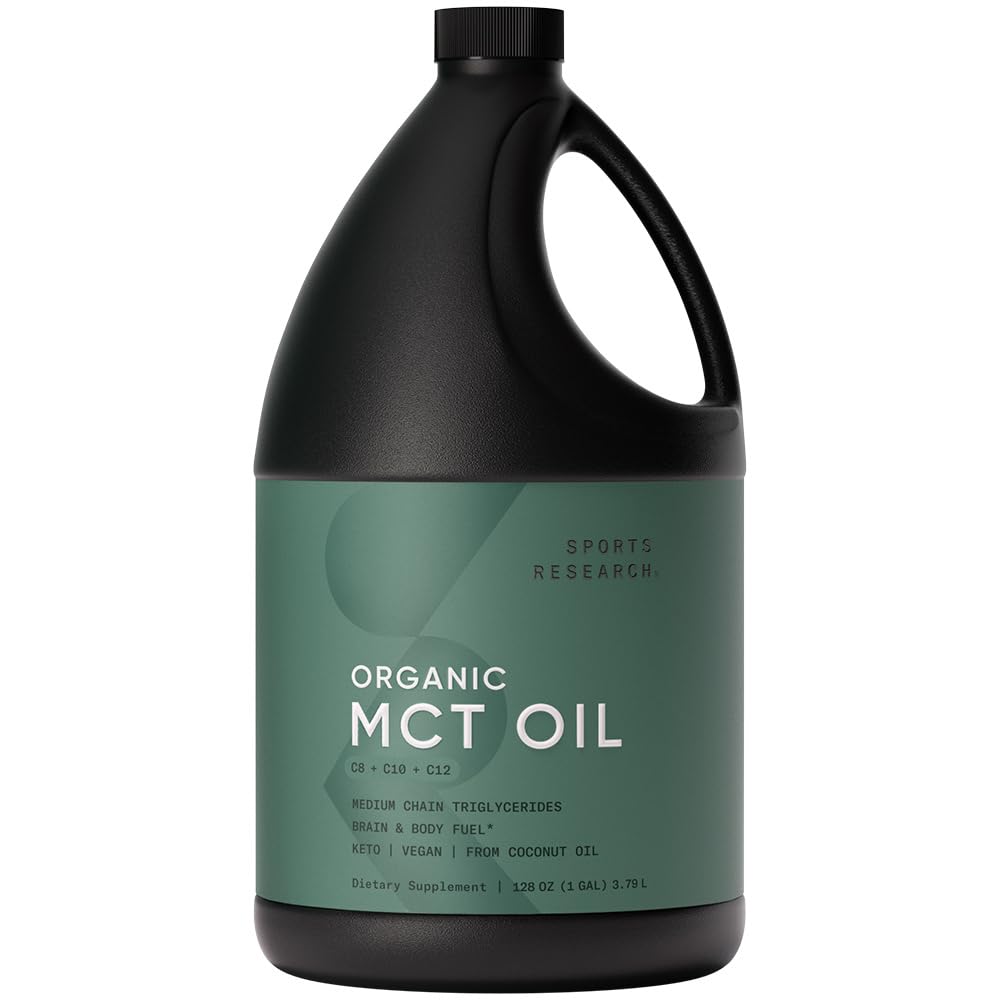 Sports Research® Organic Coconut MCT Oil 32oz, Unflavored
