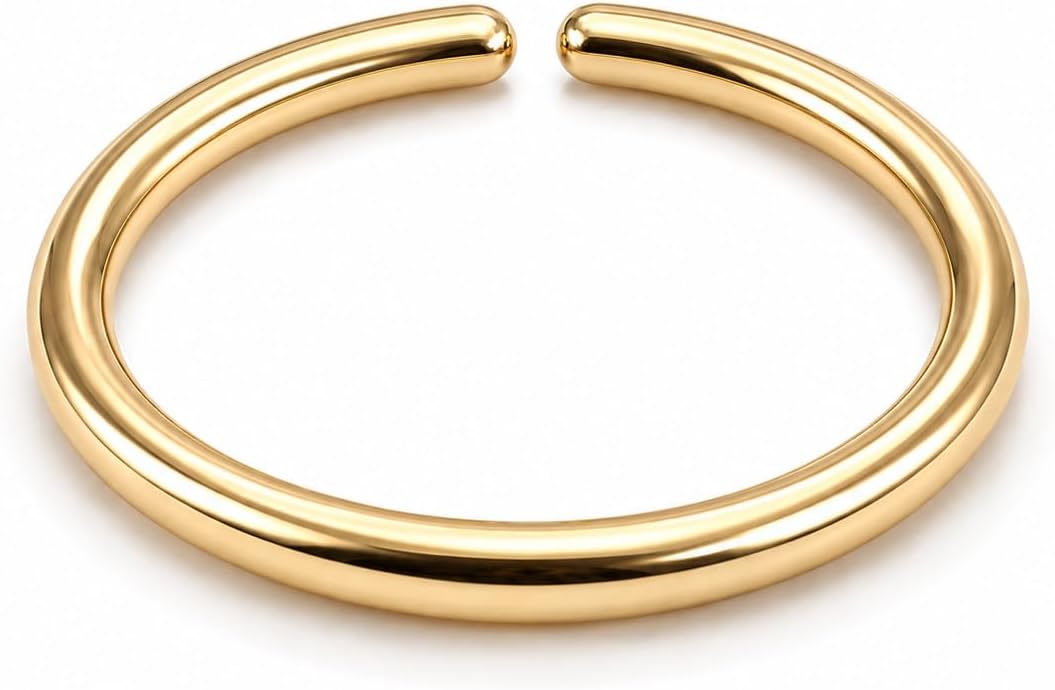 Small Thin Gold or Sterling Silver Nose Ring Hoop for Women, 20G/22G/24G