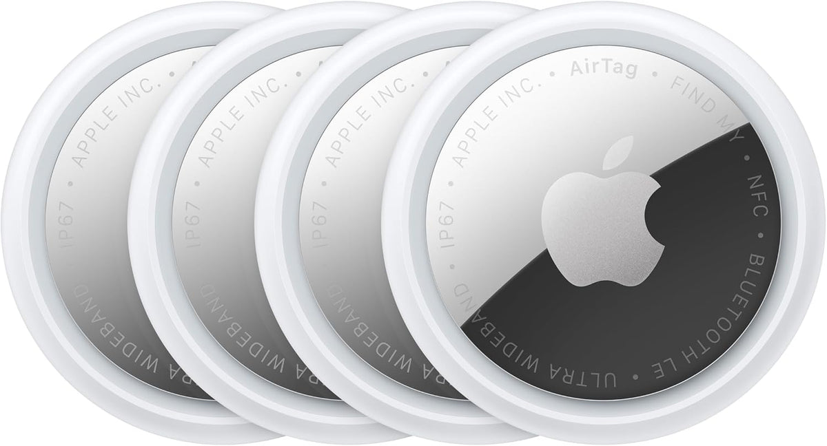 Apple AirTag (2nd Generation) - 4 Pack: Tracker for Keychain, Wallet, and More; Locator with Sound; Simple One-Tap Setup with iPhone or iPad; Key Finder with up to 1.5X Precision Finding Range*
