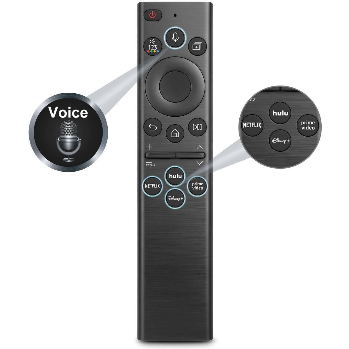 【Pack of 2】 New Universal Remote for All Samsung TV Remote, Replacement Compatible for All Samsung Smart TV, LED, LCD, HDTV, 3D, Series TV
