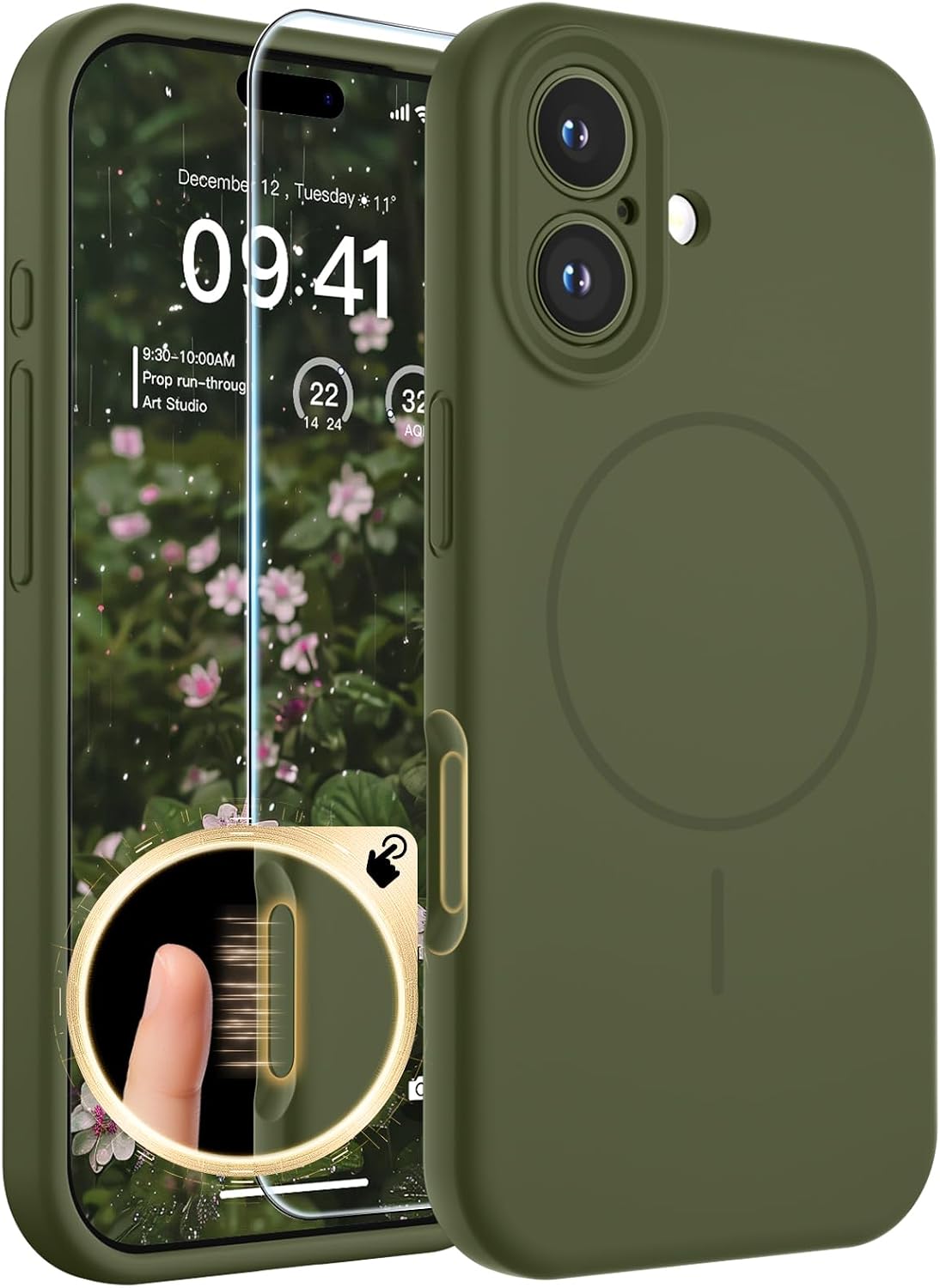 SUPFINE Silicone & Magnetic for iPhone 17 Case