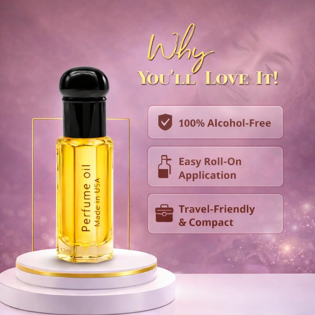 Maison Alam Modern Bloom Arabic Roll On Perfume Oil for Women, 12ml | Luxury Floral Fruity Long-Lasting Fragrance, Alcohol-Free Travel Size Body Oil with Pear, Citrus, Jasmine, Vanilla Amber Musk