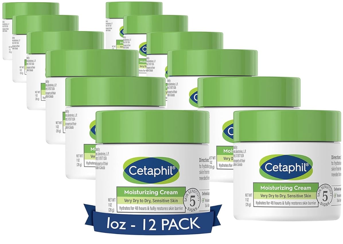 Cetaphil Moisturizing Cream, Face & Body Lotion Dry Sensitive Skin, 20oz