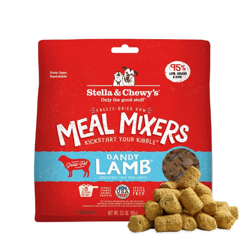 Stella & Chewy's Freeze-Dried Raw Beef Meal Mixers- Dog Food Topper and Mixer - Made with 95% Grass-Fed Beef, Organs & Bone - Perfect for Picky Eaters - Grain-Free - 7 oz