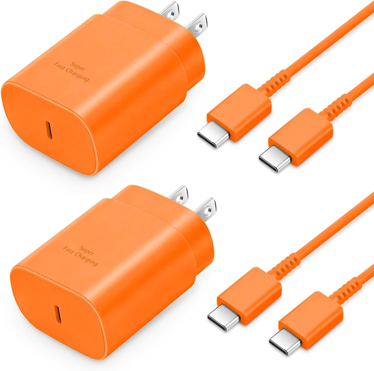 Type C Charger Fast Charging 2-Pack 25W Long 6FT USB C Cable