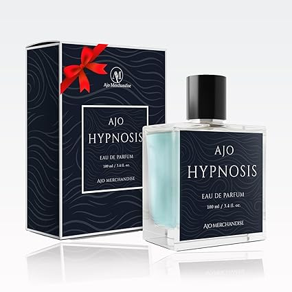 AJO Hypnosis Eau de Parfum Spray 100 ml (3.4 fl oz), Pheromone Cologne for Men & Pheromone Perfume for Woman, Citrus Floral Musk Notes with Amber Vanilla, Unisex Perfume, Valentine’s Day Gift