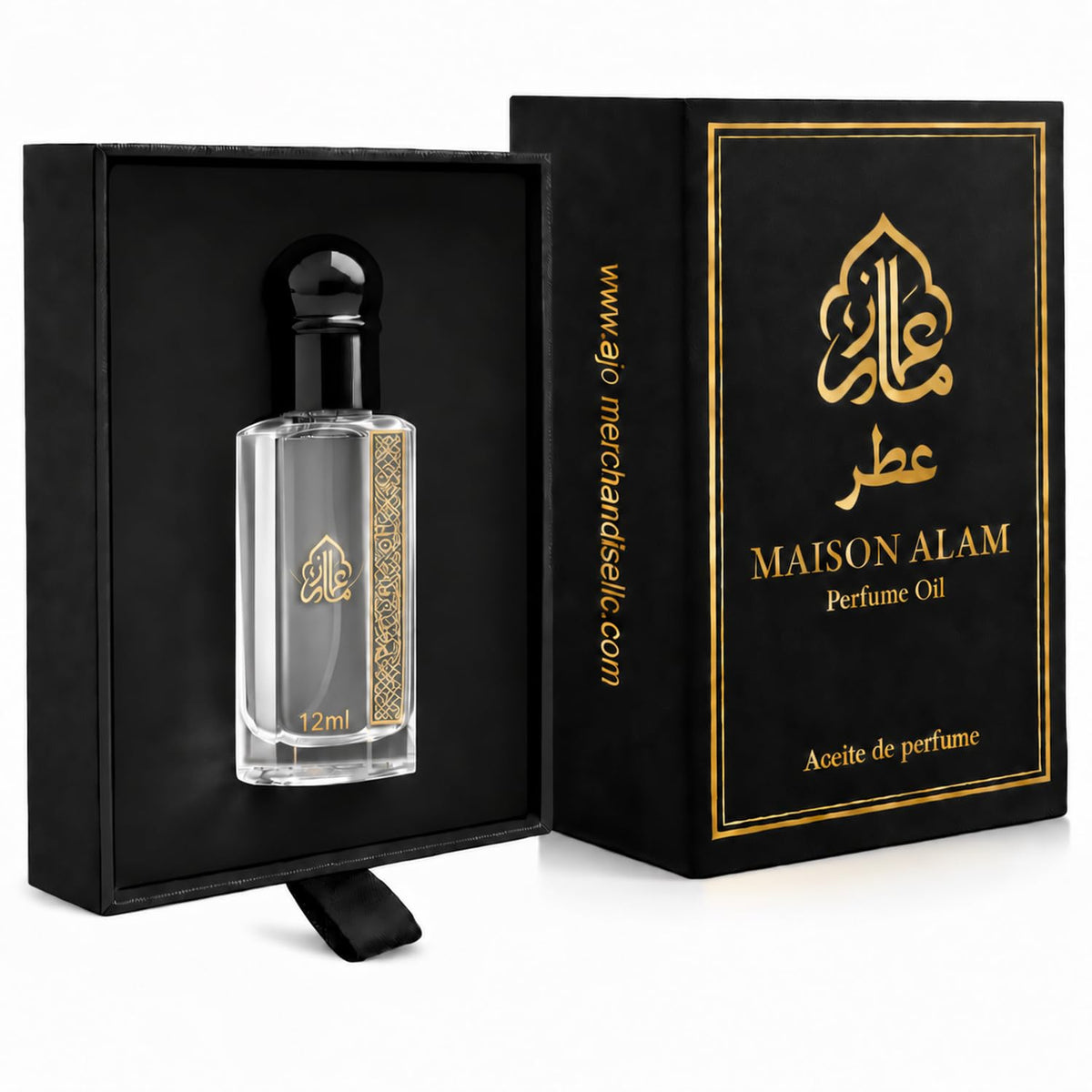 Maison Alam Pink Crystal Fresh Fruity Floral Eau De Parfum Oil for Women, Long Lasting Alcohol-Free Fragrance Oil with Pomegranate, Peony and Musk, Dubai-Sourced Oil with Roller and Dab Stick, 0.40oz