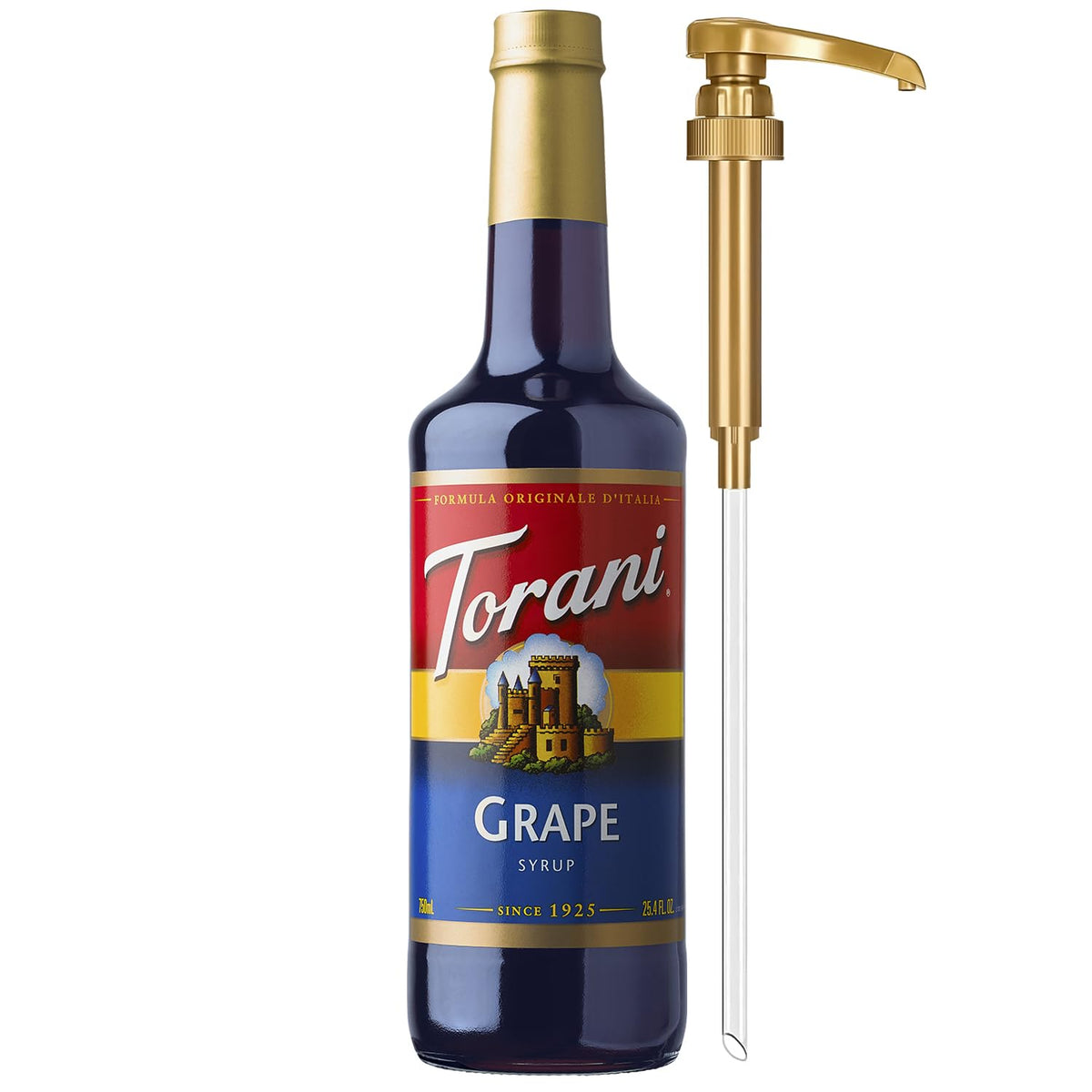 Torani Coffee Syrup, Pumpkin Spice Flavor, Pump Included, 25.4 Fl Oz