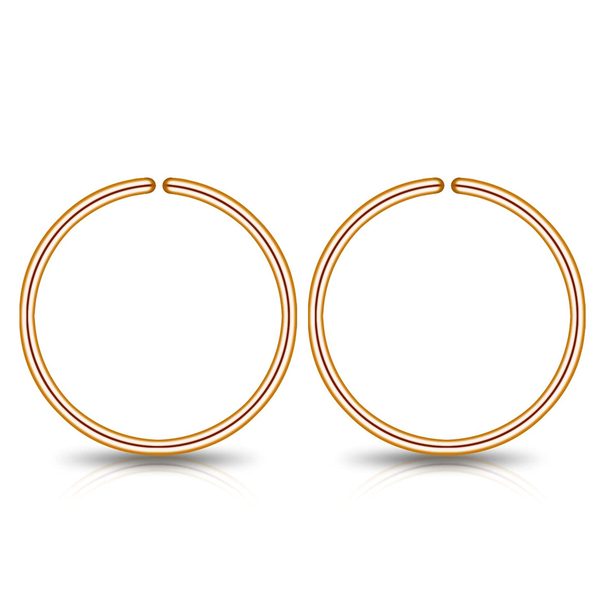 Small Gold or Sterling Silver Huggie Hoop Earrings for Women Cartilage Nose Helix Tragus