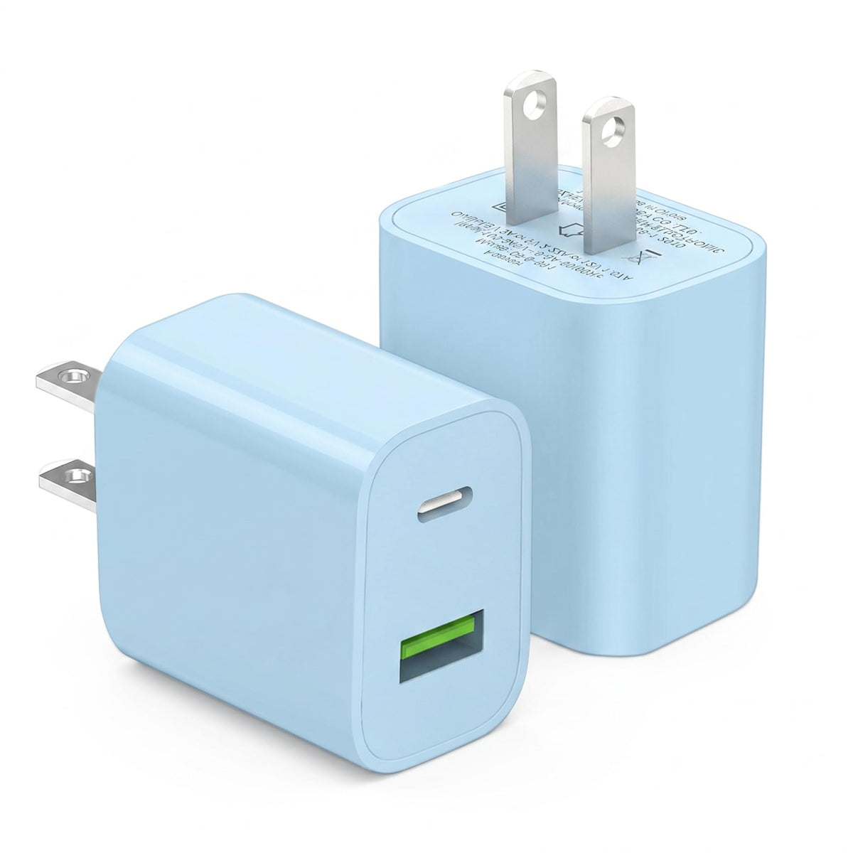 2 Pack 30W USB C Charger Block, Dual Port Type C Wall Charger Fast Charging