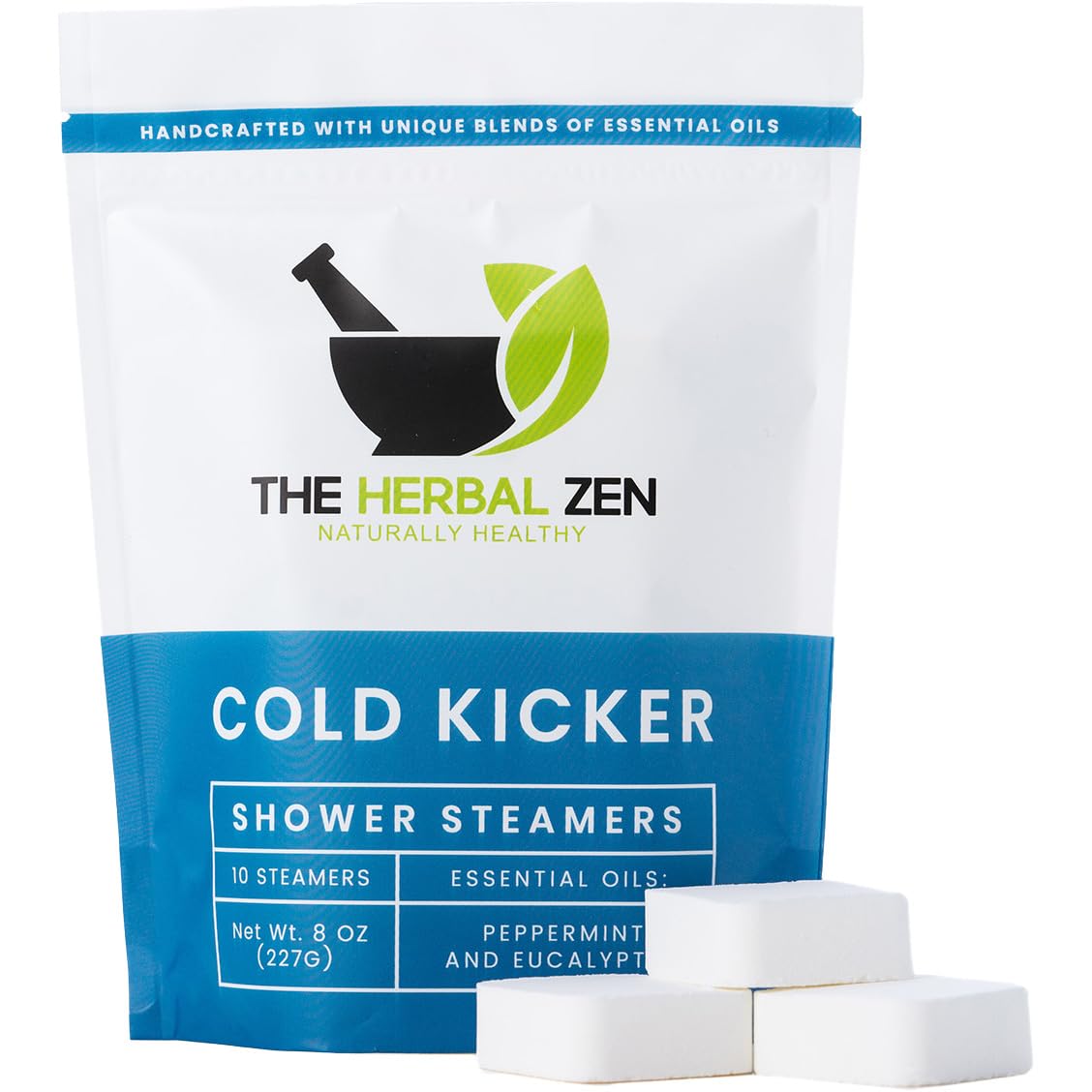 The Herbal Zen Cold Kicker Shower Steamers Aromatherapy Relief - 20 Pack