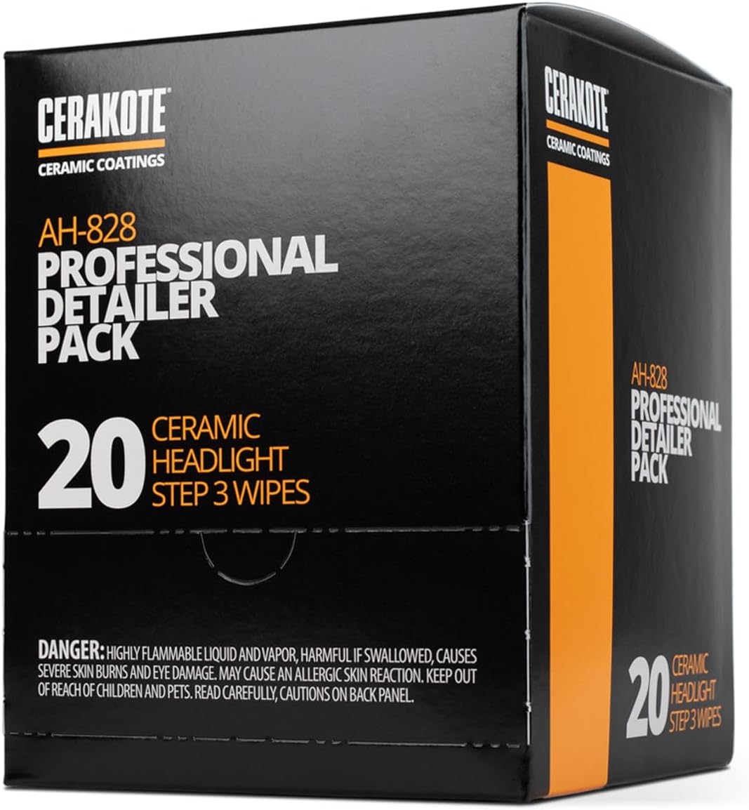CERAKOTE® Ceramic Headlight Restoration Detailer Pack, 20 Wipes