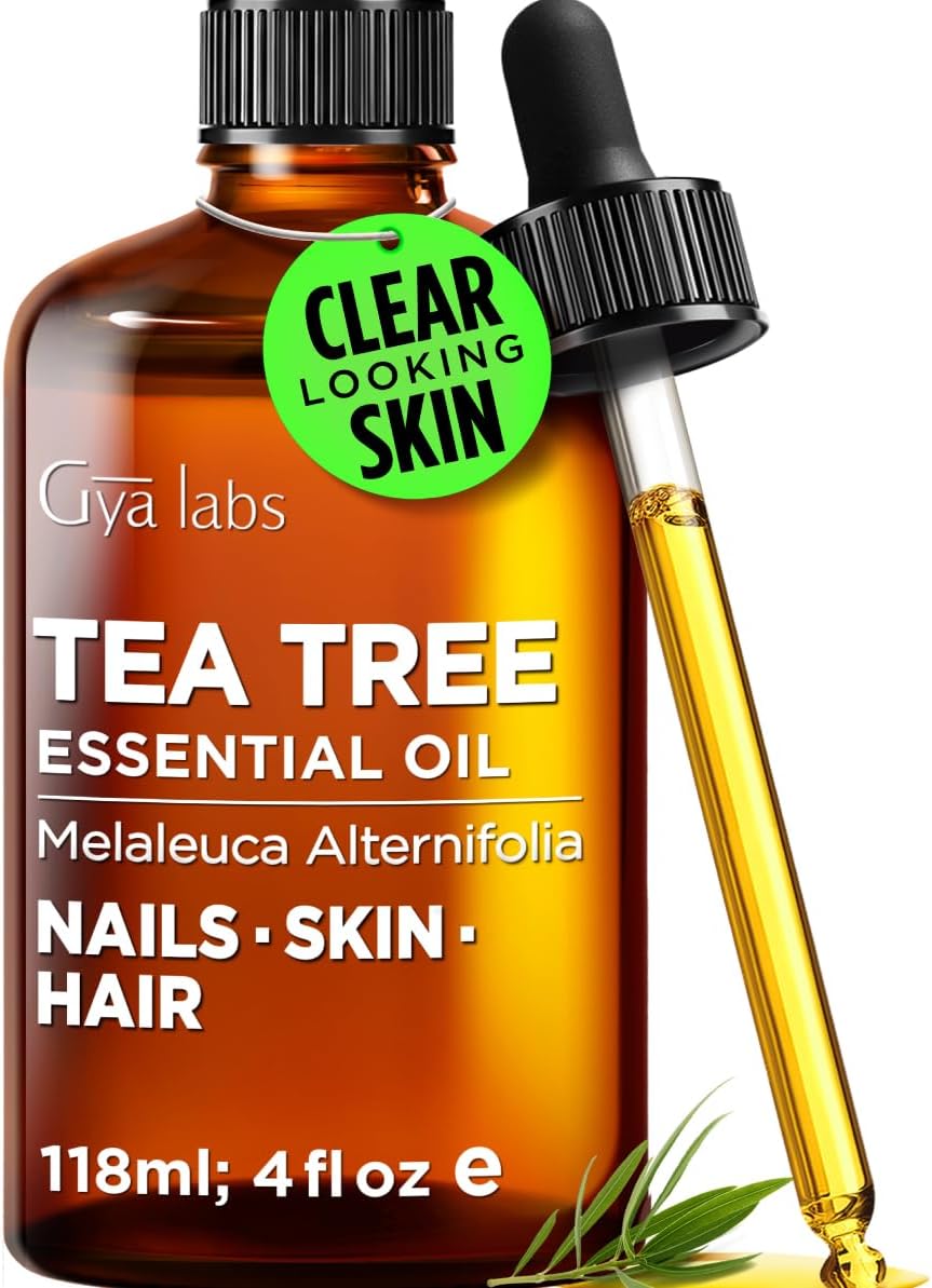 100% Pure Tea Tree Essential Oil for Skin & Diffuser - 4 Fl Oz