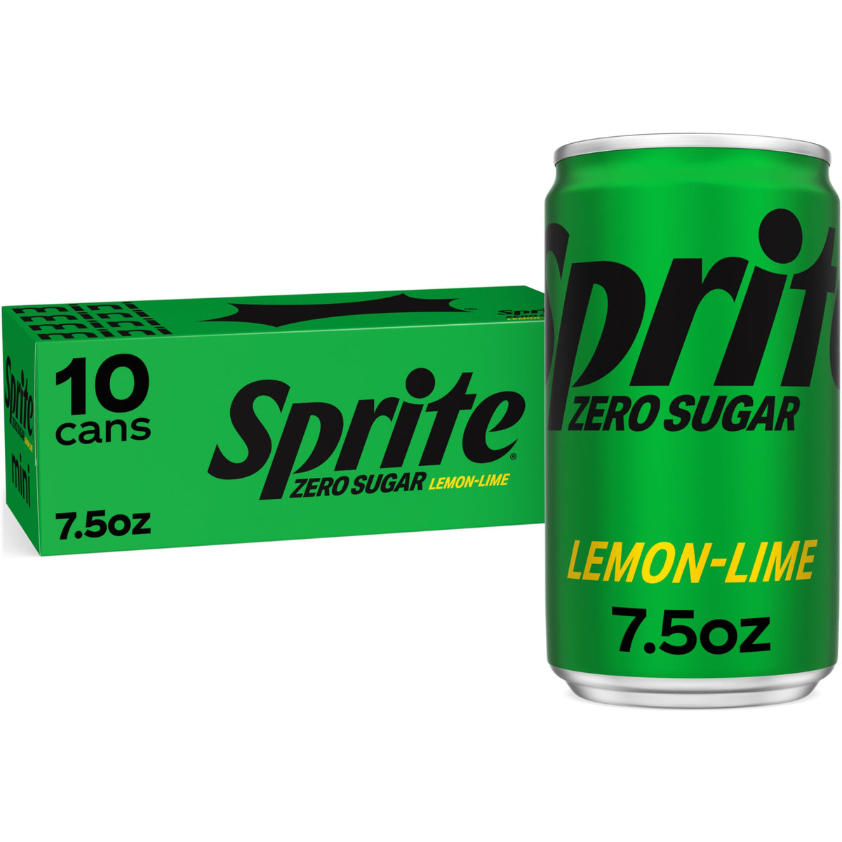 Sprite Lemon-Lime Soda Soft Drink Mini Cans, 7.5 fl oz, 10 Pack