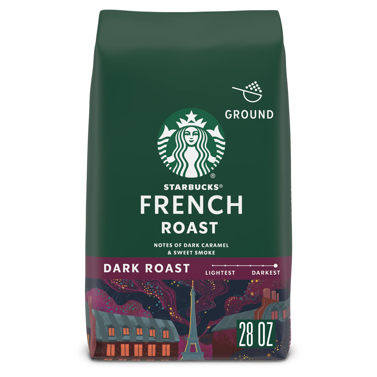 Starbucks Ground Coffee Sumatra Dark Roast, 18 oz Bag