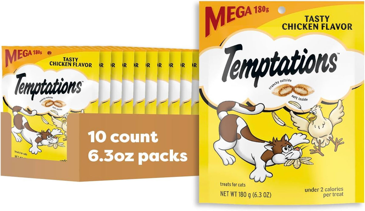 Temptations Classic Crunchy and Soft Cat Treats, Tasty Chicken, 30 oz
