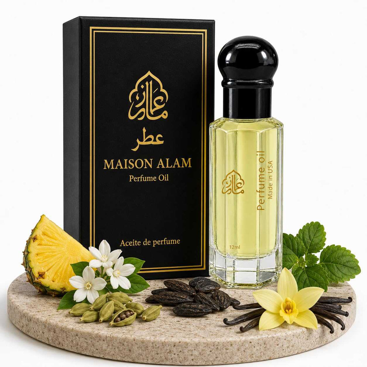 Maison Alam Dubai Madawi Unisex Roll On Perfume Oil, Fruity Vanilla, 12ml - product image 1