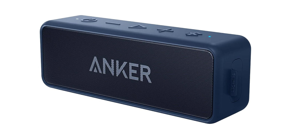 Anker soundcore 2 Portable Bluetooth Speaker, 24-Hour Playtime, IPX7