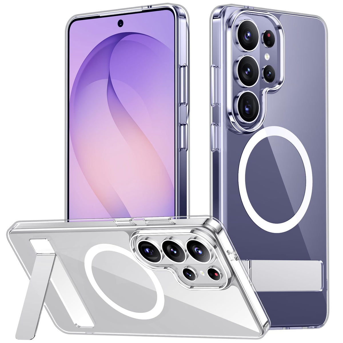 SPIDERCASE for iPhone 17 Pro Case/iPhone 18 Pro Case,Magnetic,Clear