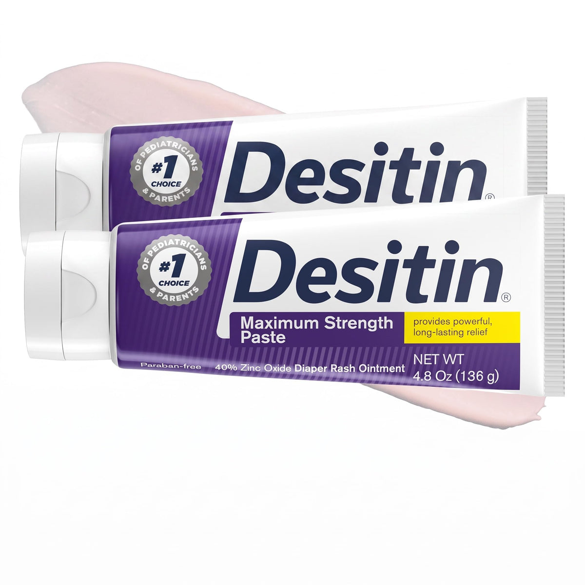 Desitin Maximum Strength Diaper Rash Paste, 40% Zinc Oxide, 4.8 oz