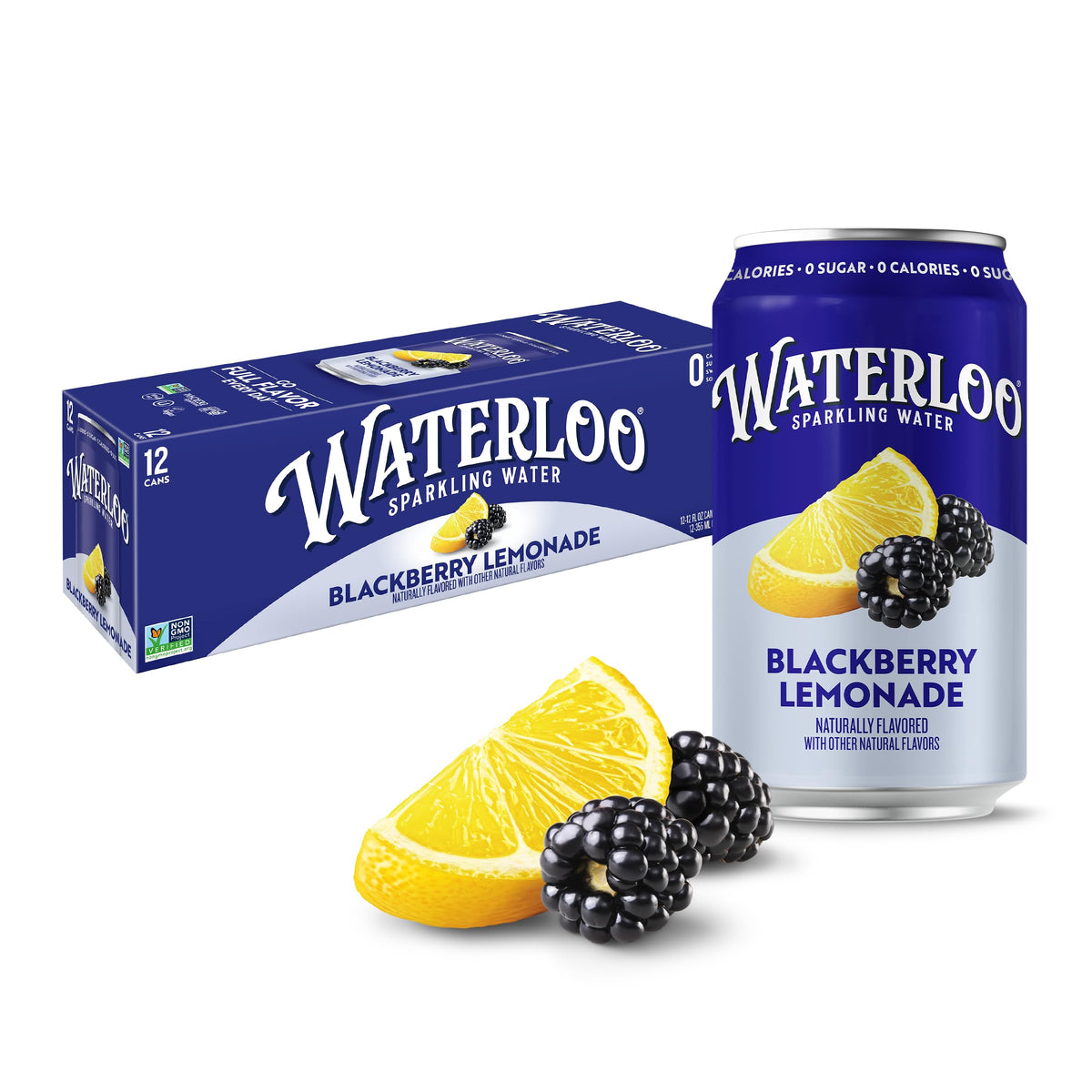 Waterloo Sparkling Water, Peach, 12 Fl Oz Cans (Pack of 12)