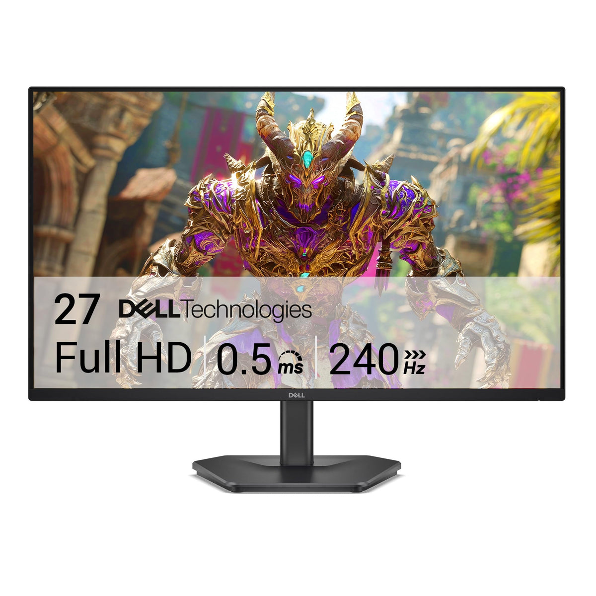 Dell 24 Monitor - SE2426H - 23.8-inch FHD (1920x1080) 144Hz 1ms Display, in-Plane Switching (IPS) Technology, AMD FreeSync™, TÜV 3-Star 2X HDMI, Tilt