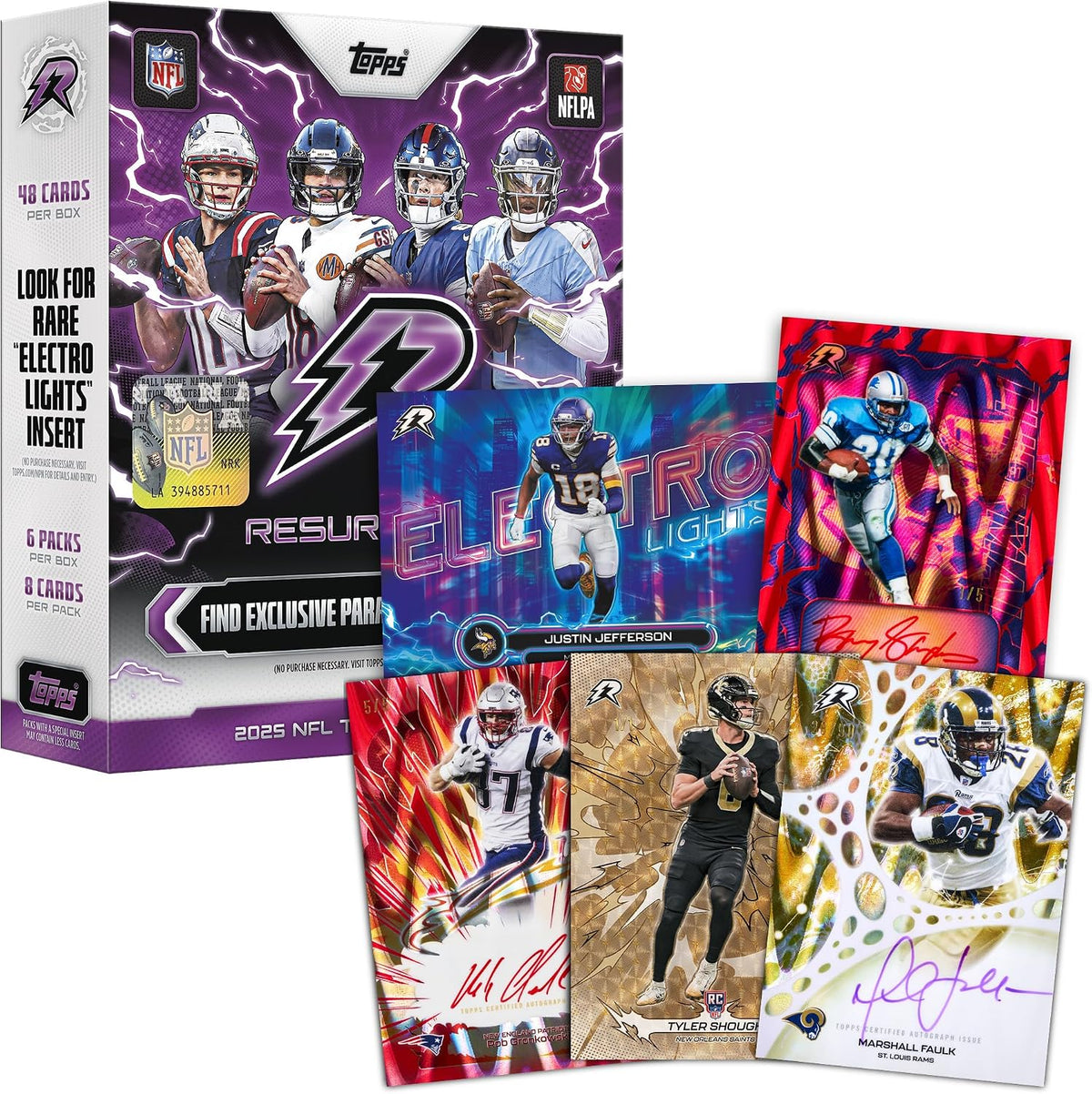2025 Topps NFL Resurgence Football - Factory Sealed - Mega Box