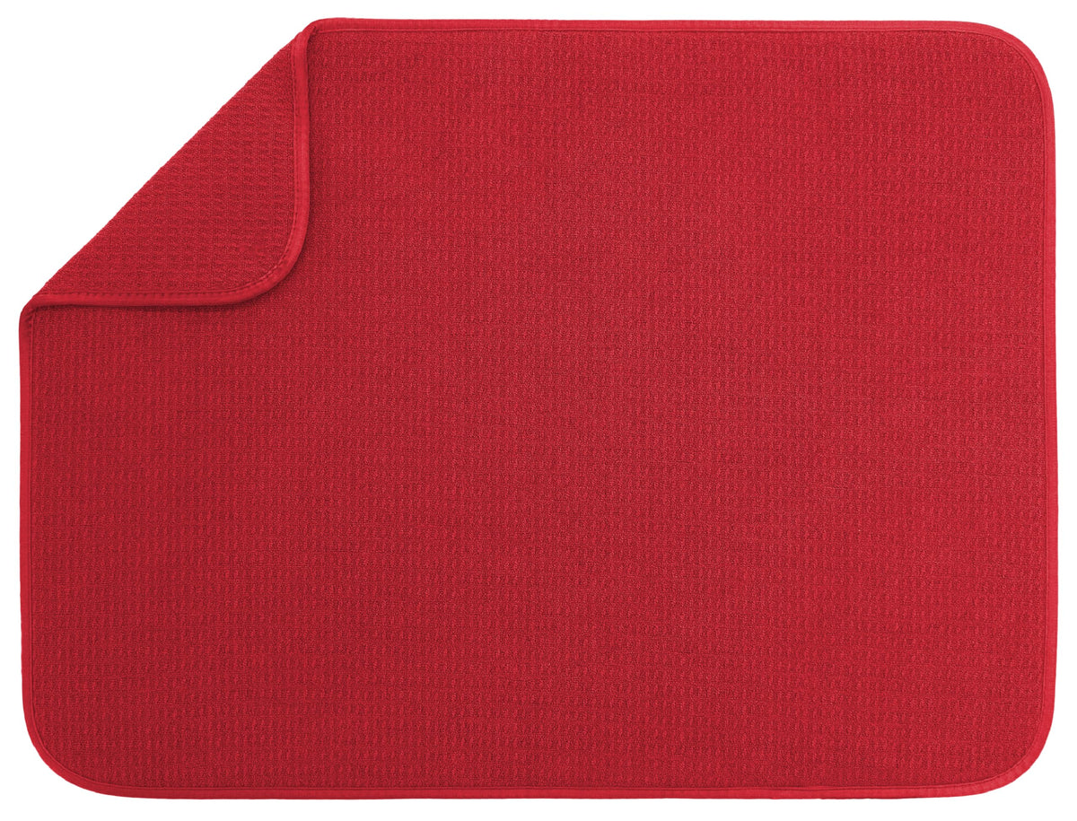 S&T INC. Dish Drying Mat, 18" x 24", XL, Charcoal Grey