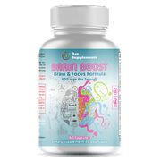 BrainBoost Brain Support Supplement - Enhance Focus, Memory & Mental Clarity with Natural Ingredients & Essential Vitamins, 60 ct.