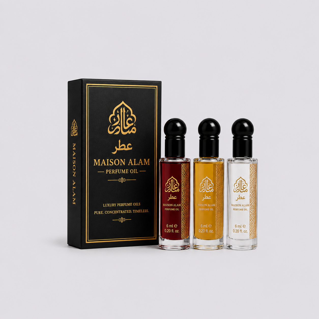 Maison Alam Modern Bloom Arabic Roll On Perfume Oil for Women, 12ml | Luxury Floral Fruity Long-Lasting Fragrance, Alcohol-Free Travel Size Body Oil with Pear, Citrus, Jasmine, Vanilla Amber Musk