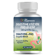 Makzyme Pro Digestive Enzymes Supplement - 60ct, Supports Digestive Health & Nutrient Absorption, Premium Enzyme Blend.