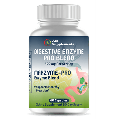 Makzyme Pro Digestive Enzymes Supplement - 60ct, Supports Digestive Health & Nutrient Absorption, Premium Enzyme Blend.