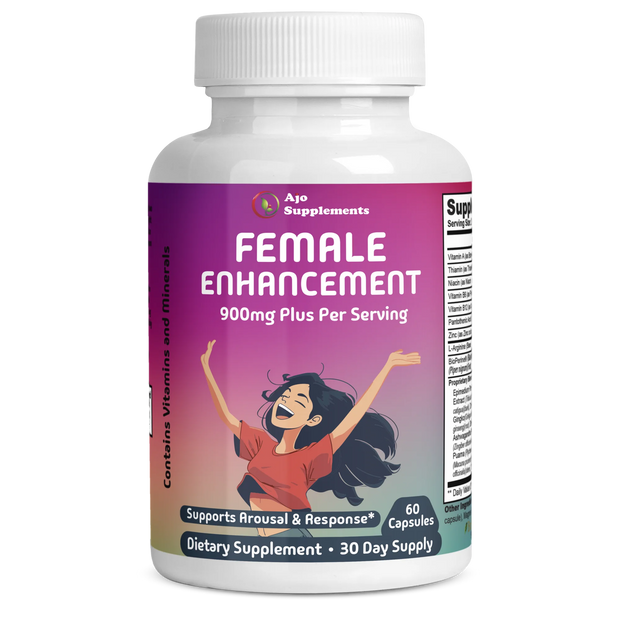 Female Enhancement Pills - Libido Booster, Mood Elevation & Energy Boost with Ginseng, Ashwagandha, Maca Root, & Gingko, 60ct