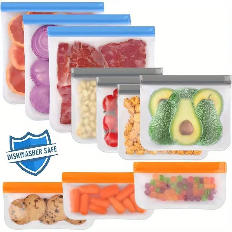 PEVA Refrigerator Split Storage Grocery Bag