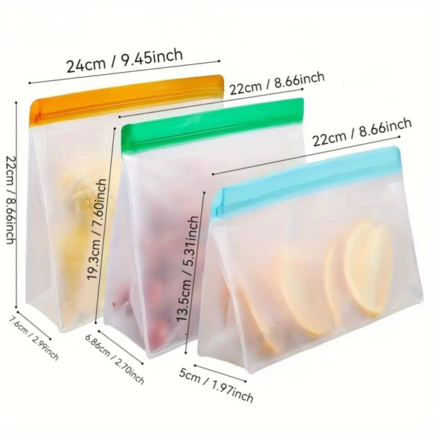PEVA Refrigerator Split Storage Grocery Bag