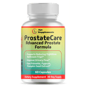ProstateCare Advanced Formula with Saw Palmetto, Pygeum & Nettle for Urinary Health & Prostate Support, 60 Capsules for Men’s Health.