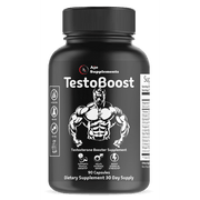 TestoBoost 1700mg Testosterone Booster for Men - 60ct Supplement, Supports Healthy Testosterone Levels for Adults & Seniors.
