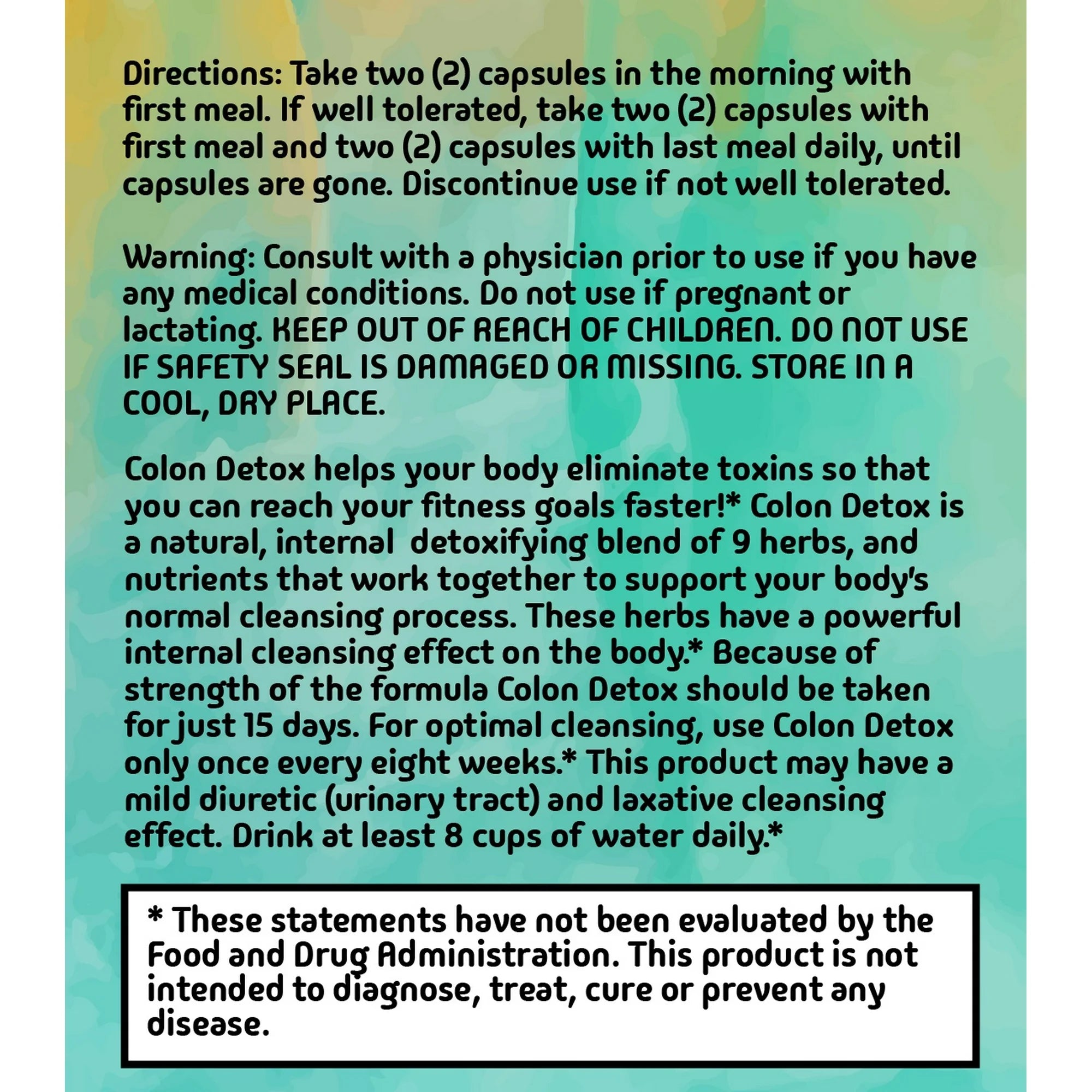 15 Day Cleanse, Advanced Gut Detox for Women & Men, Supports Digestion & Boosts Energy, 60 Capsules for Quick Results.