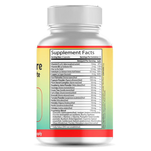 ProstateCare Advanced Formula with Saw Palmetto, Pygeum & Nettle for Urinary Health & Prostate Support, 60 Capsules for Men’s Health.